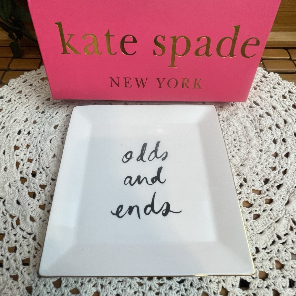 Kate Spade New York Lenox Daisy Place Odds and Ends Trinket Dish Jewelry Tray
